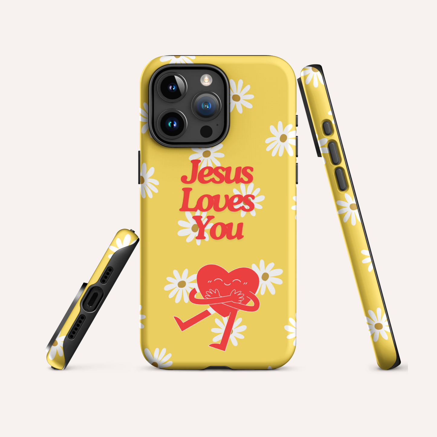 jesus loves you yellow floral iphone case christian iphone case accessories