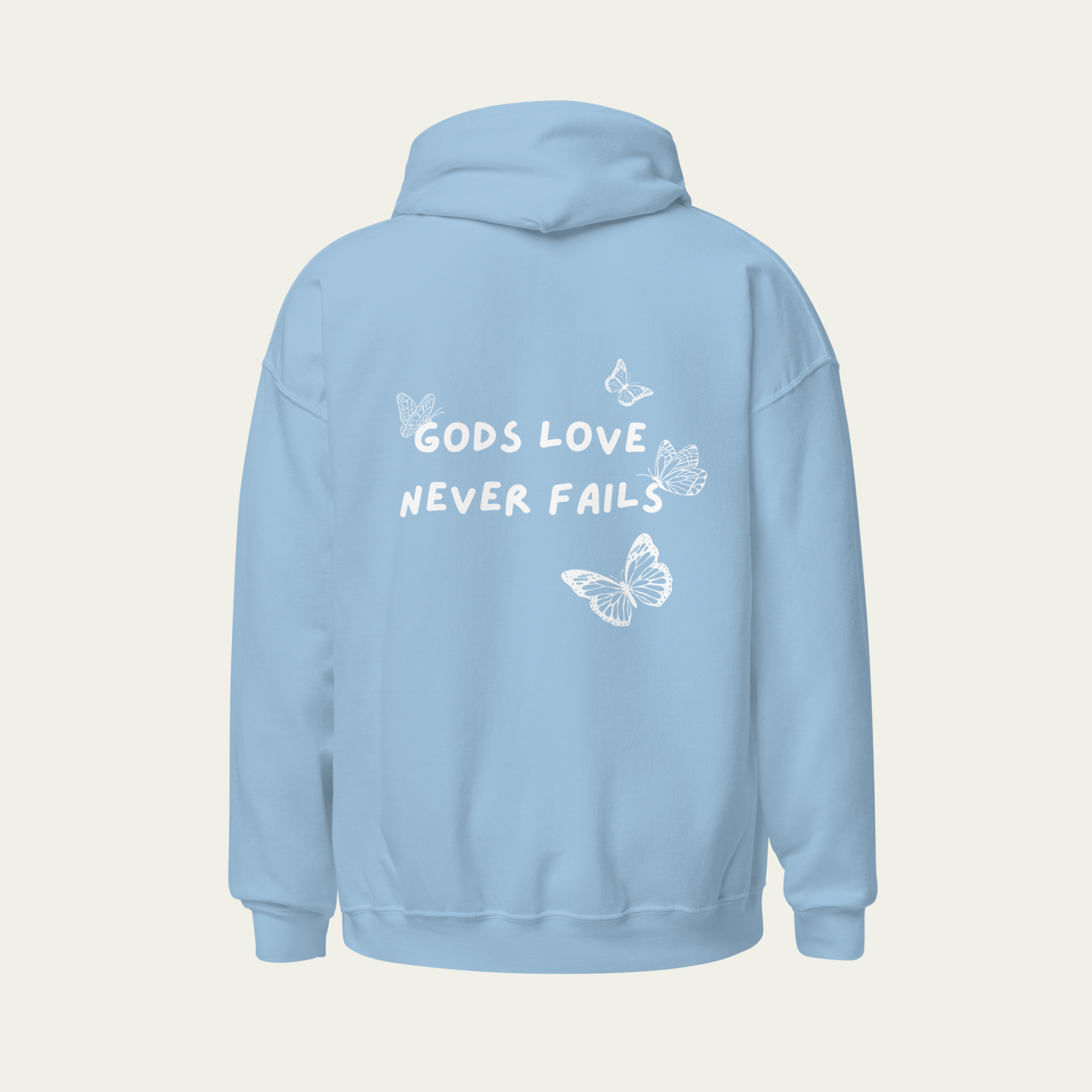 gods love never fails hoodie christian sweatshirts