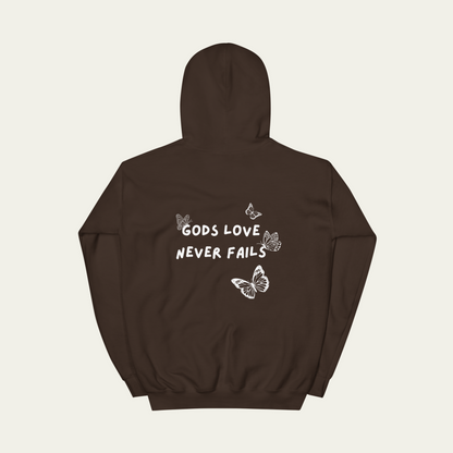 gods love never fails hoodie christian sweatshirts