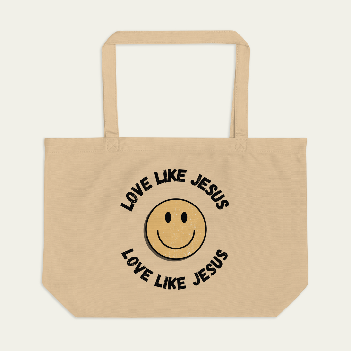 LARGE LOVE LIKE JESUS TOTE (Premium Organic Cotton)