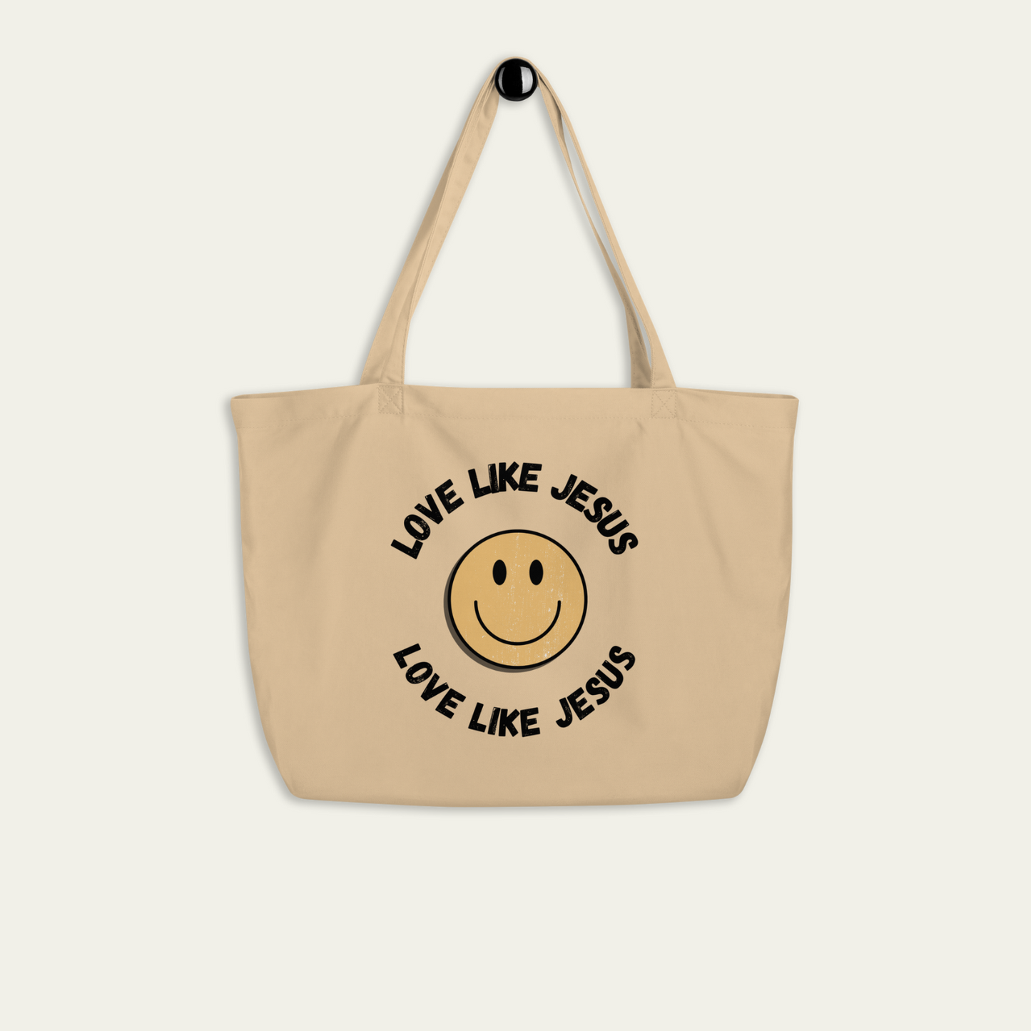 LARGE LOVE LIKE JESUS TOTE (Premium Organic Cotton)