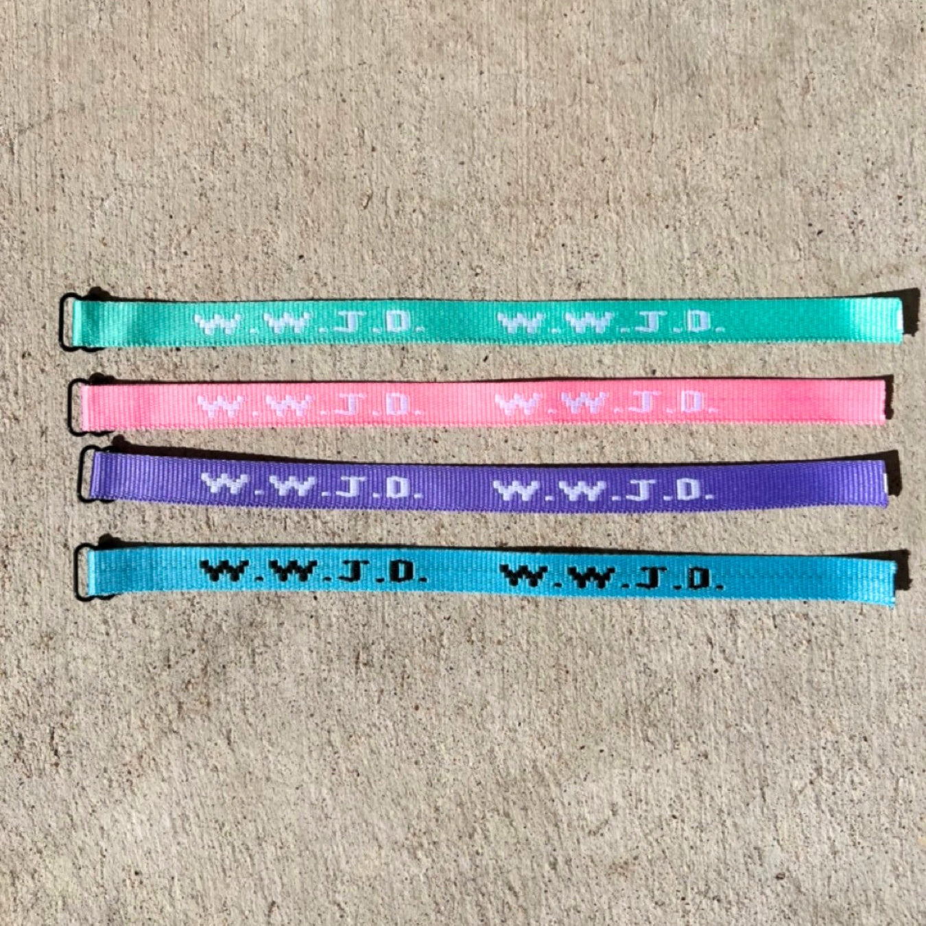 BEST SELLER🔥 WOVEN WWJD BRACELET- PASTEL