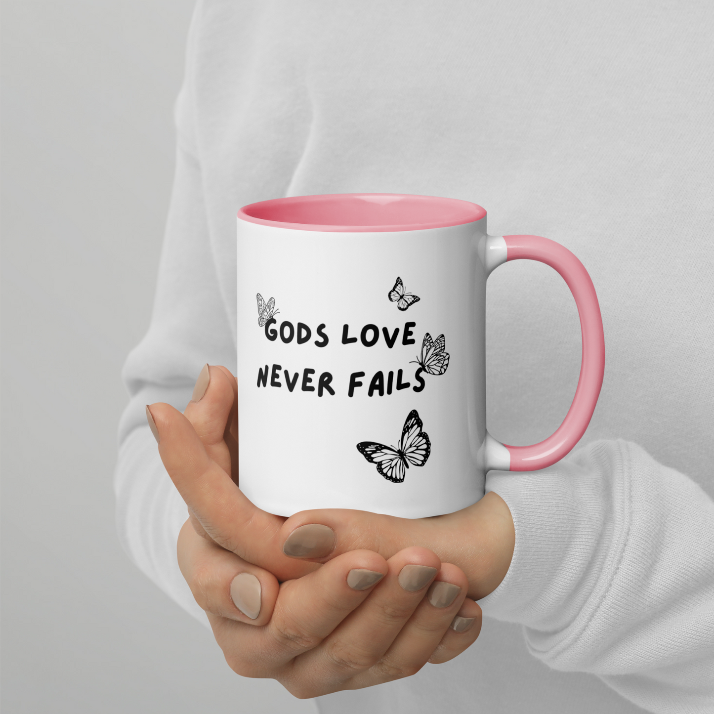 GODS LOVE NEVER FAILS MUG