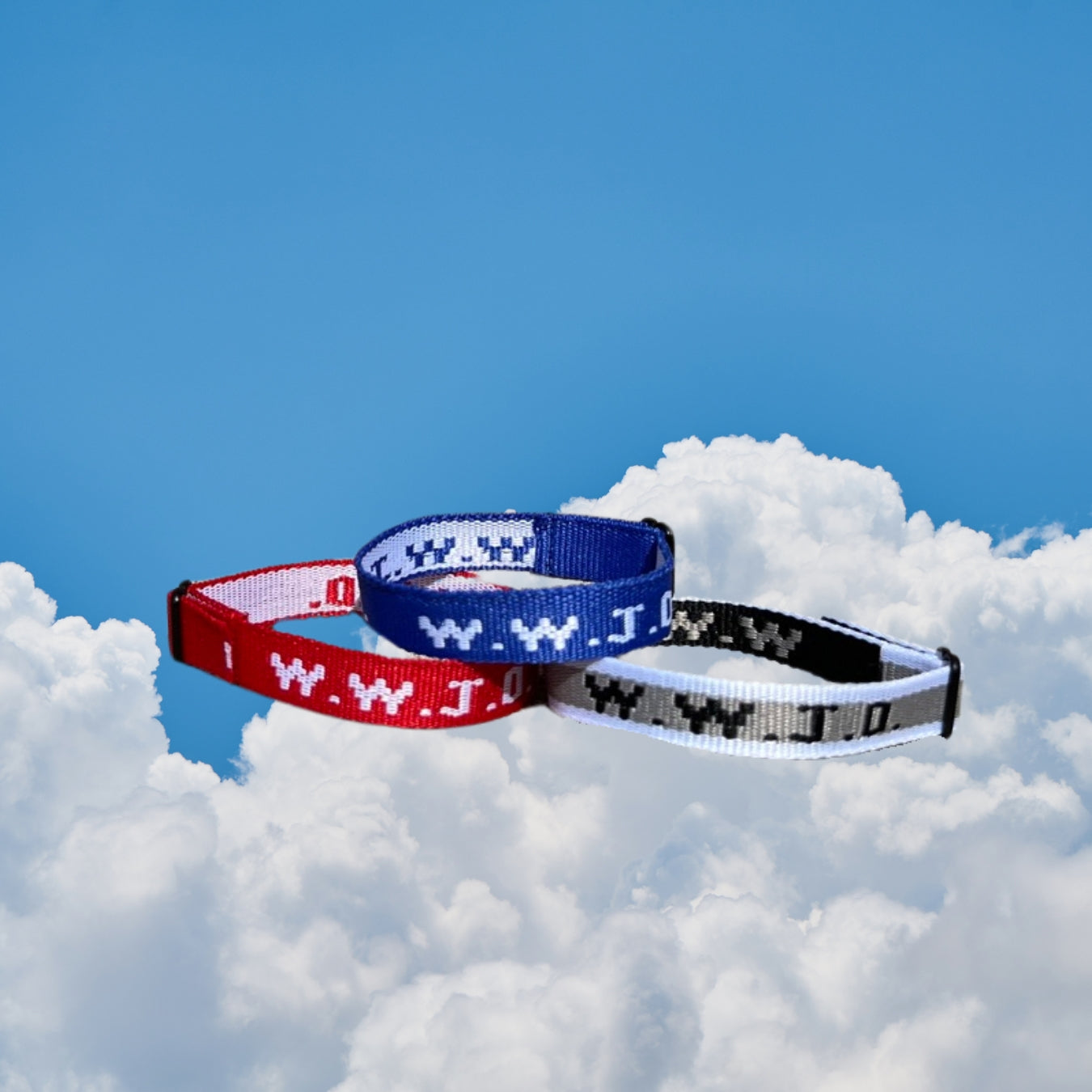 BEST SELLER🔥 WOVEN WWJD BRACELET- RED, WHITE, BLUE