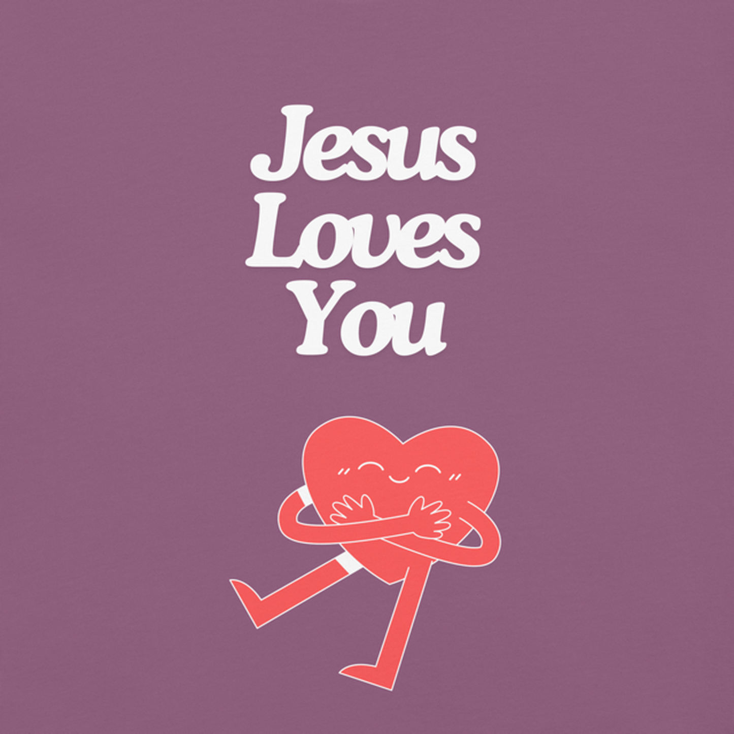 jesus loves you tee berry rear print christian clothing